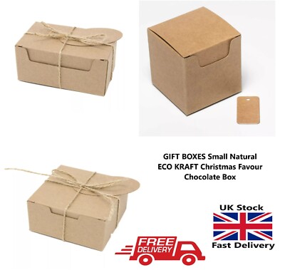 Starke handgefertigte Öko Kraft Geschenk Party Box Multipack Verpackung Aufbewahrung Geschenkboxen