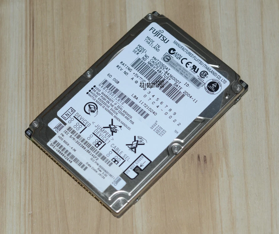 NEW Fujitsu 60GB,Internal,4200RPM,2.5" MHT2060AT HDD - Image 4 of 4
