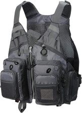 Gilet Da Pesca Da Uomo, Leggero Traspirante Multi-Tasca Gilet Da Pesca a Mosca, 
