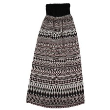 AUW Dress Womens S Multicolor Maxi Sleeveless Stretch Pull On Batik Mesh