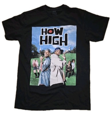 NWOT HOW HIGH Movie Method Man + Redman Photo Graphic Black t-shirt Mens Size M