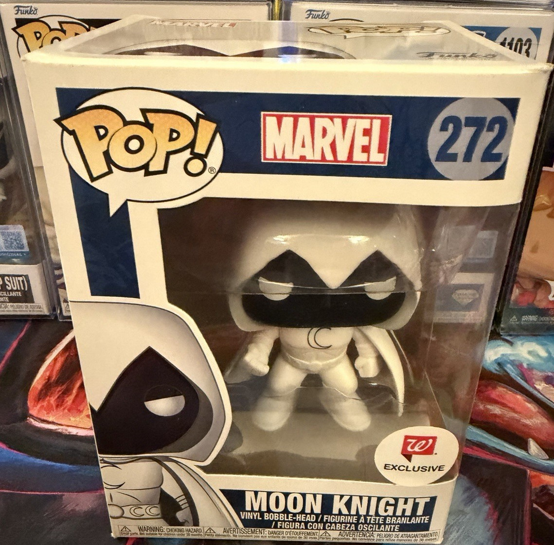 Mint Funko Pop! Marvel Moon Knight #272 Pop! Vinyl Walgreens Exclusive Figure