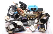 Lot Of 1,12.7 POUNDS OF WRISTWATCHES Different Names UNTESTED