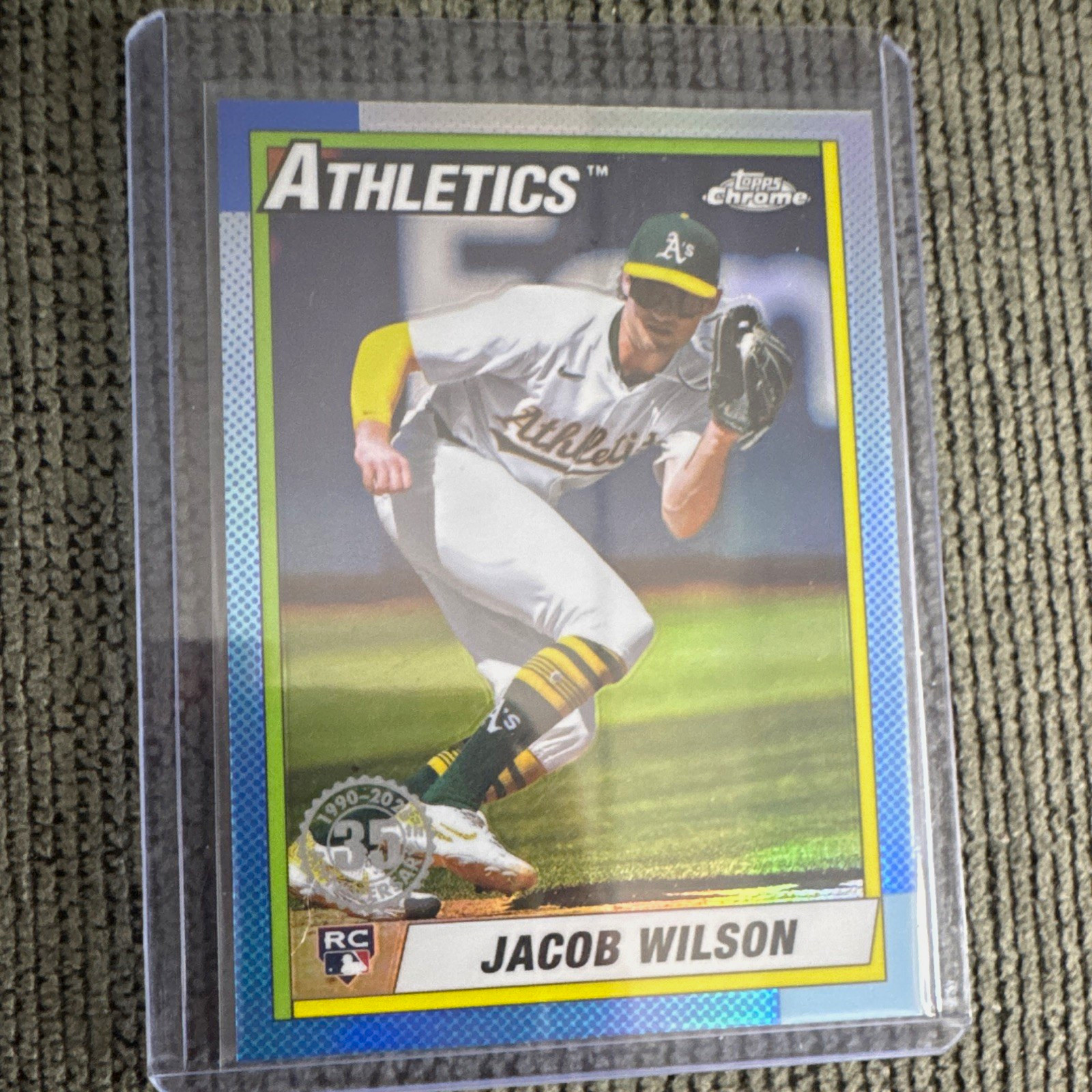 Topps 2025 Chrome 1990 Topps Baseball Jacob Wilson RC #90CB-18 A's Base