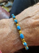 Turquoise Gold Plated Bracelet