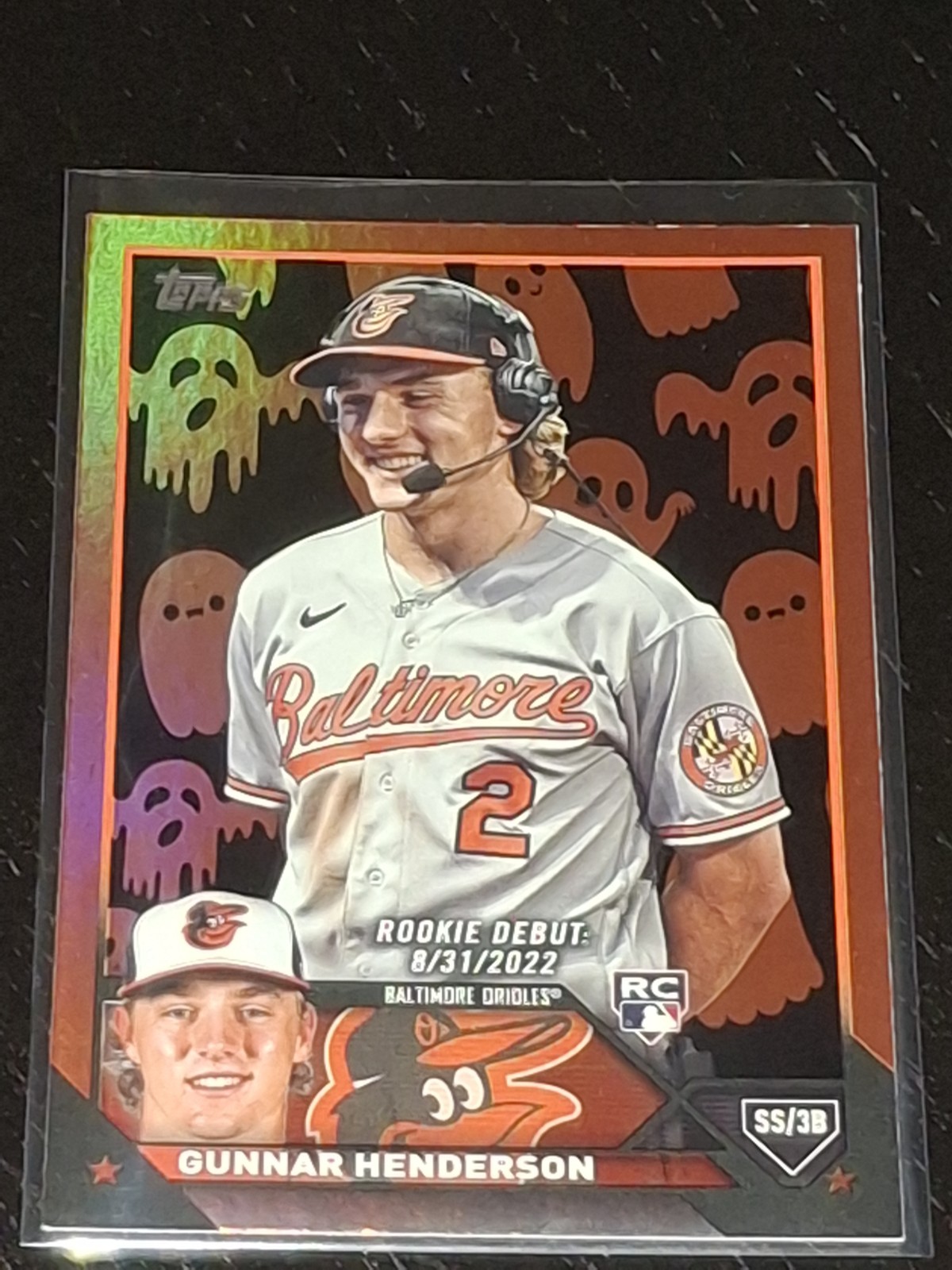 2023 Topps Update Series Rookie Debut Gunnar Henderson #US18 GHOST FOIL (RC)