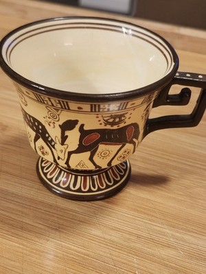 Vintage D. Vassilopoulos Teacup Made in Greece Hand Painted 