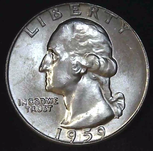 1959-D 25C Washington BU 90% Silver 26stt0204-2