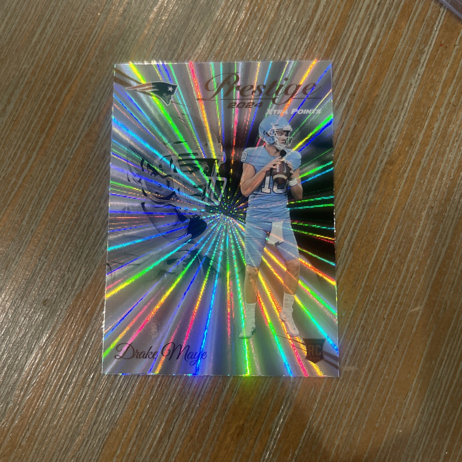 2024 Panini Prestige - Rookies Drake Maye #304 Xtra Points Sunburst (RC)
