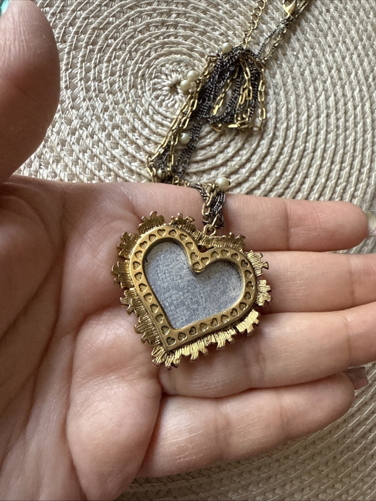 Betsey Johnson Chain Layered Lucite Python Heart … - image 10