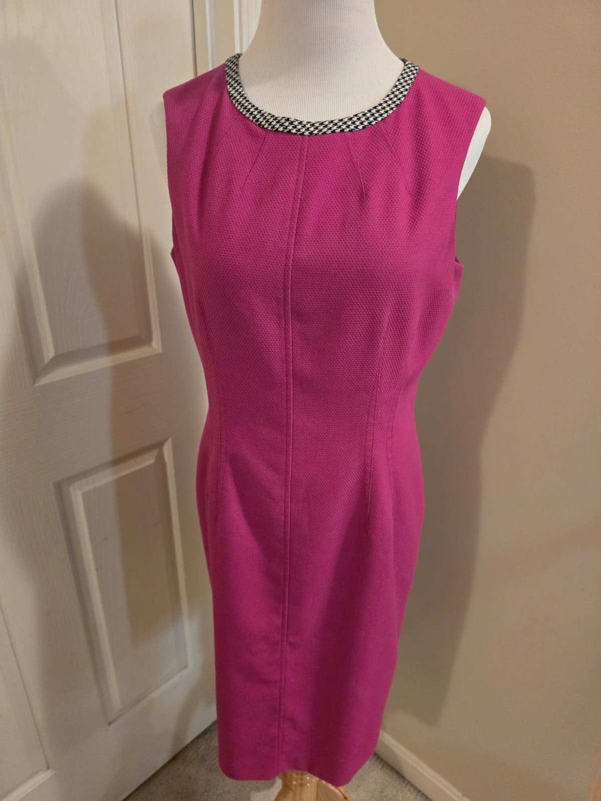 Anne Klein Dress Sleeveless Size 10 Pink Pre-Owned