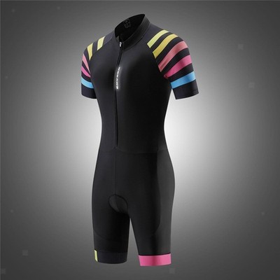 Gepolsterter Triathlonanzug für Damen, Kompressionsanzug zum Schwimmen und