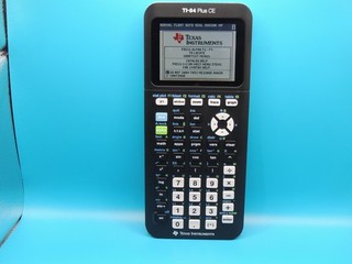 BLACK TI 84 PLUS CE GRAPHING CALCULATOR & COVER NO CABLE
