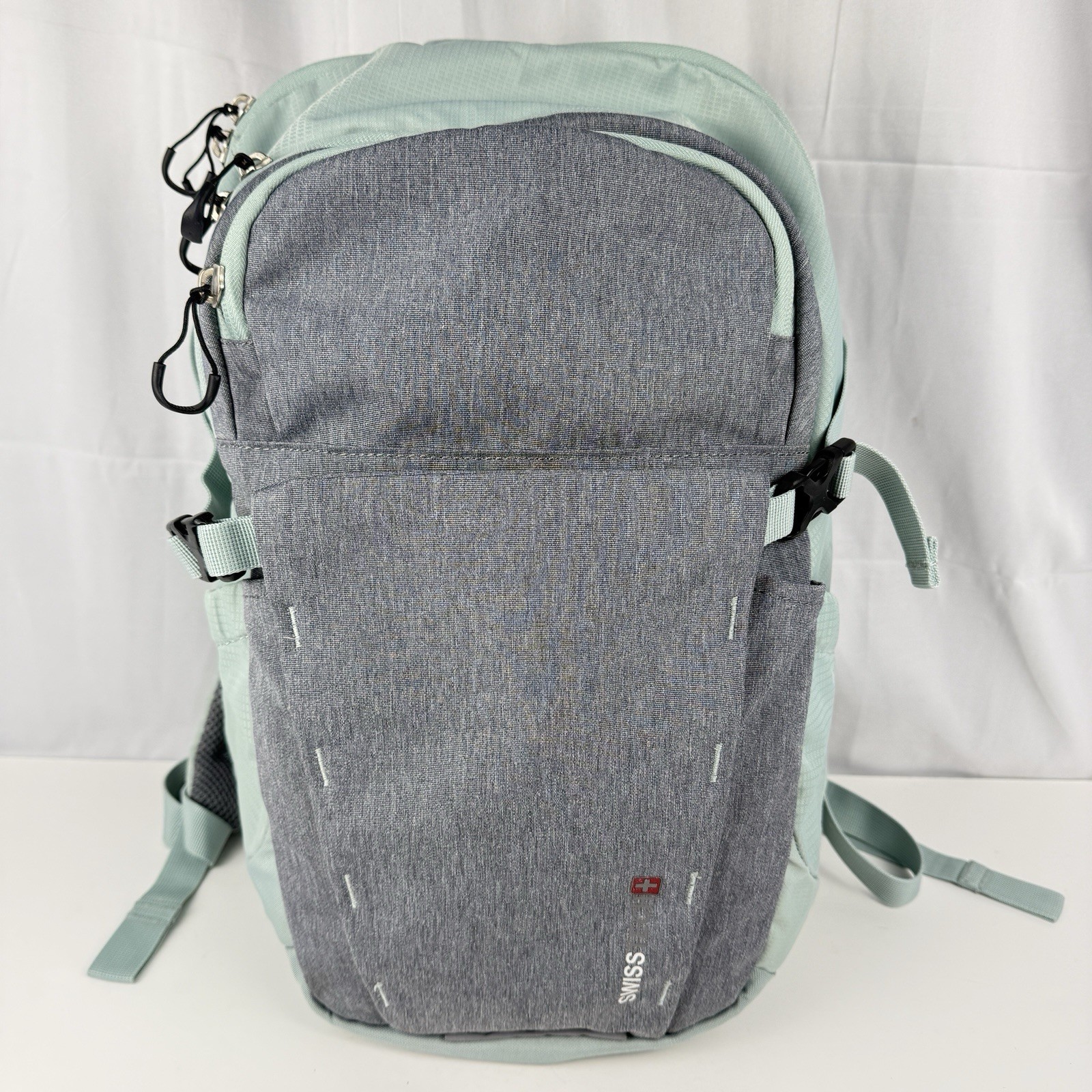 Swiss Gear Mint & Gray Color School Work Laptop Backpack 16x
