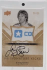 LARRY BIRD 2013-14 UD EXQUISITE SIGNATURE KICKS CONVERSE SHOE ON CARD AUTO /35