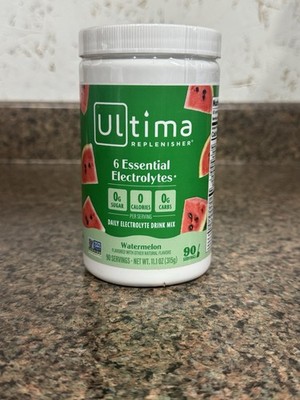 Ultima Replenisher Electrolyte Drink Mix - Watermelon Flavored 90 Servings 8/27