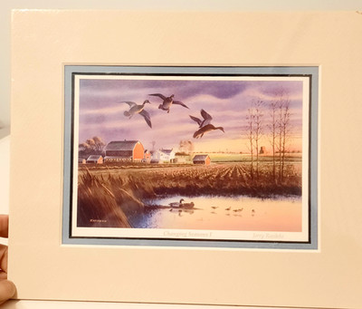Jerry Raedeke ''Changing Seasons I'' Print Matted No Frame NEW