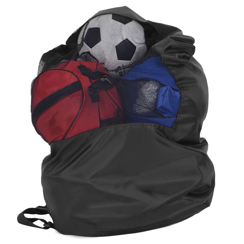 _Portable Basketball Football Volleyball Soccer Sports Balls Mesh Drawstring