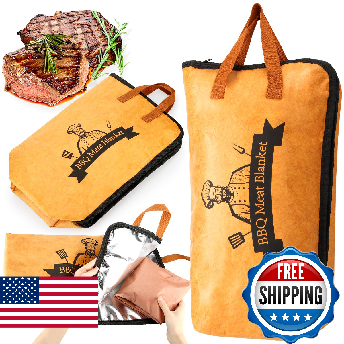 21in BBQ Blanket for Resting Meat - Smoking Meat Insulated B