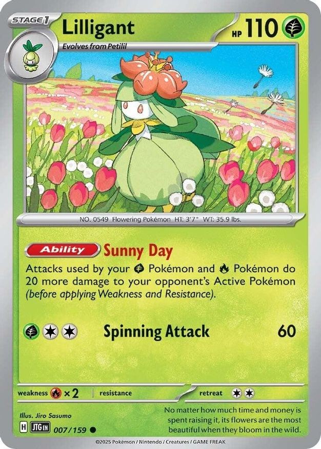 Pokemon Lilligant (7/382) Journey Together NM