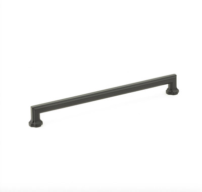 Set of 5) Schaub 886-MB Empire 10'' Traditional Cabinet Pull in Matte Black