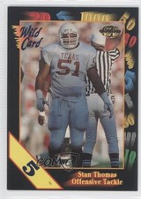 1991 Wild Card Draft 5 Stripe Stan Thomas #70 Rookie RC f7f. rookie card picture