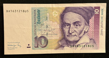 1991 Germany 10 Deutsche Mark Banknote Circulated Great condition