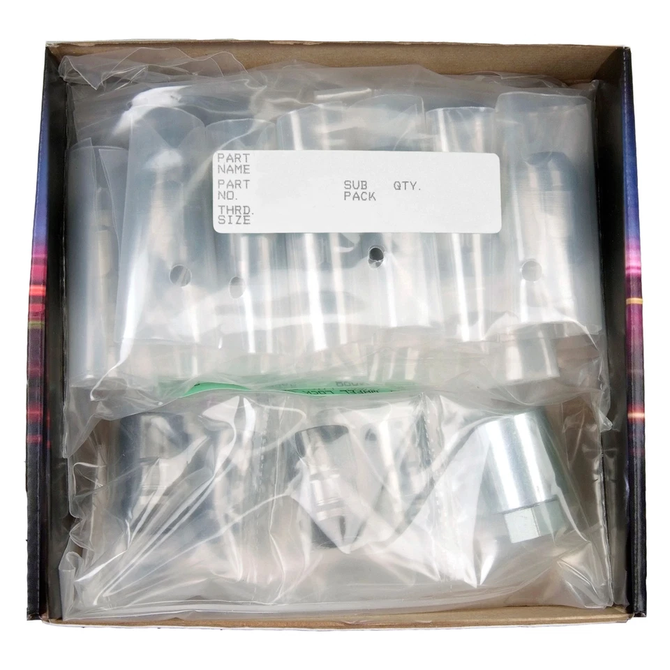 For Dodge Ram 1500 94-01 Chrome Black Cone Seat Bulge Lug Wheel Installation Kit Foto 4 de 4