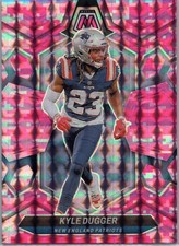 2024 Panini Mosaic #153 Kyle Dugger Mosaic Camo Pink Patriots