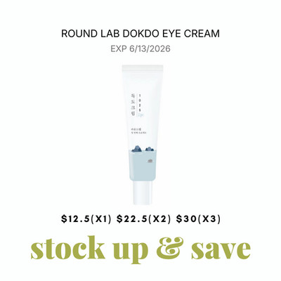 [US seller] Round Lab 1025 Dokdo Eye Cream 30ml 1.01oz.fl. exp 6/13/2026