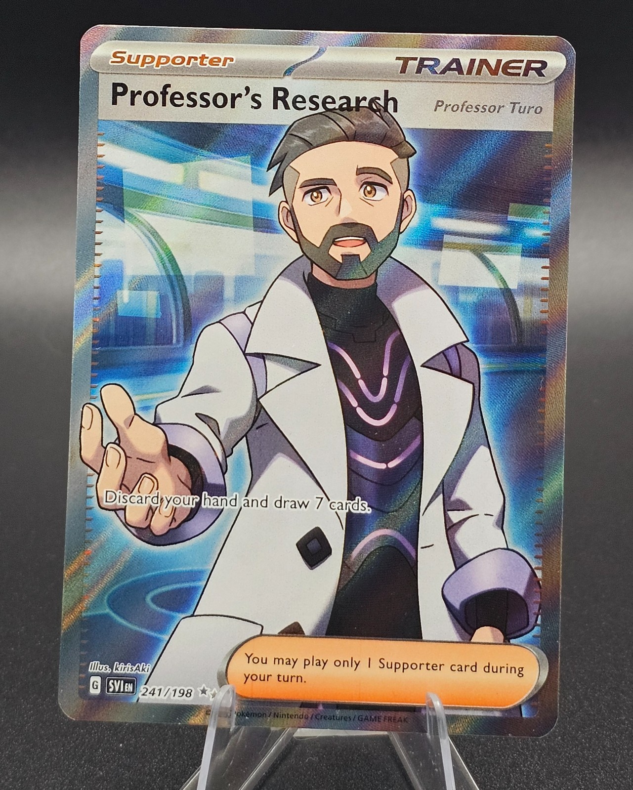 Pokémon TCG Professor's Research 241/198 Scarlet & Violet Secret Rare NM 🔬