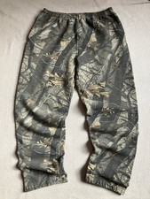 VTG Jerzees Outdoors Sweatpants Mens 2X Camo Real Tree Fleece 90s Y2K Loose
