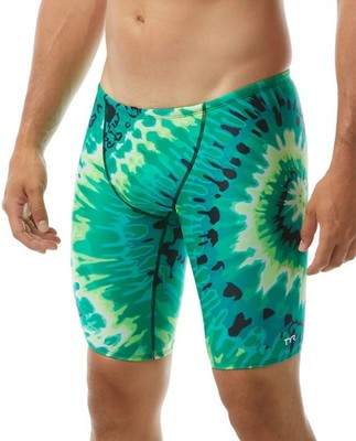 TYR Men's Bohemian Jammer, Size 34, Durafast Elite, Green