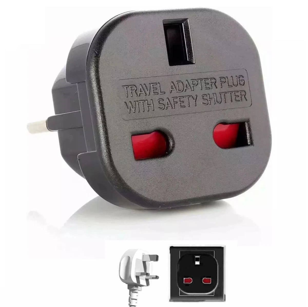 ADATTATORE DA SPINA SCHUKO A PRESA BLU CEE CBE R424 PER CAMPER ROULOTTE