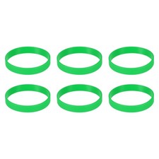 6Pcs Bracelets Wristbands 1/2 Inch Width for Sports Club Green
