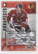 2004 ITG Heroes and Prospects Spring Expo Superbox Braydon Coburn #A-BC Auto 0f2