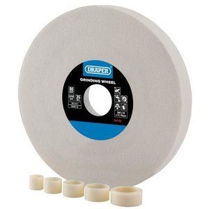 B&Q - Aluminium Oxide Bench Grinding Wheel200 X 25mm80GWhite 04142 - Image 4