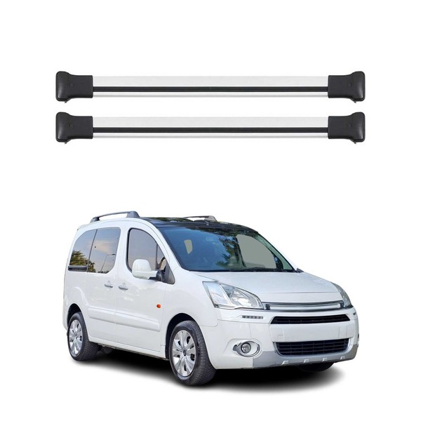 DachträGer GrundtäGer FüR Citroen Berlingo 2008-2018 75Kg Aluminium Silber 2X-image