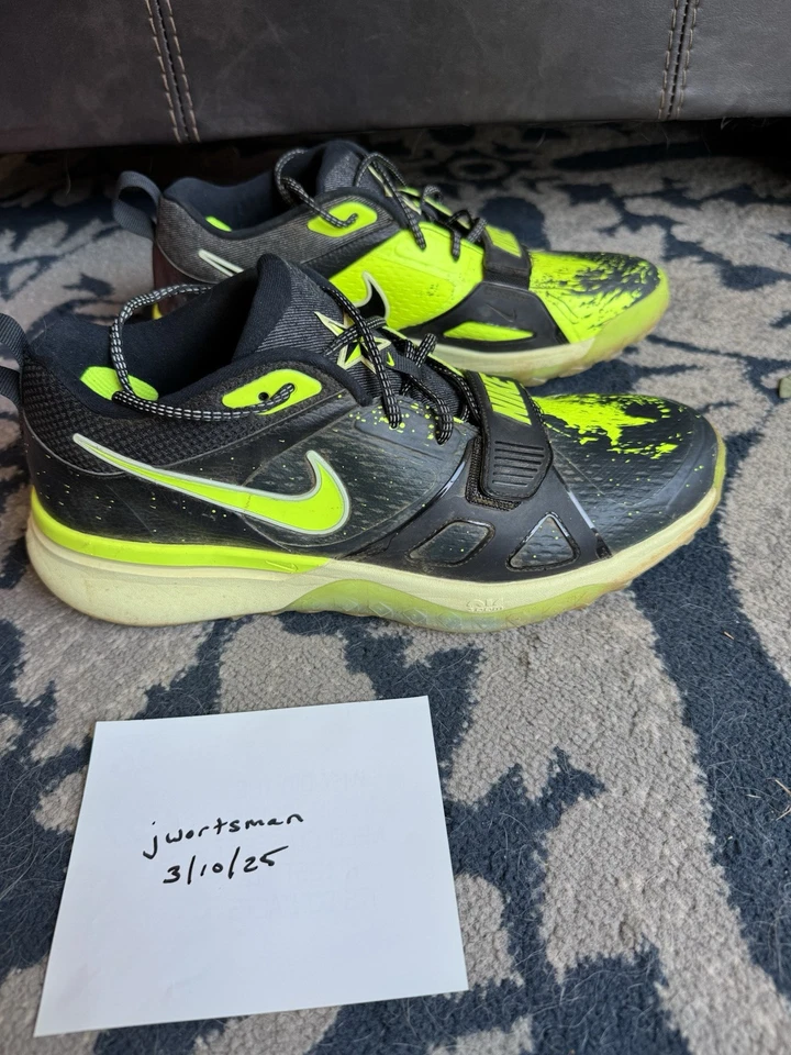 Nike Diamond Elite Turf Black/Life Lime/Volt - Size 12 - Image 3 of 4