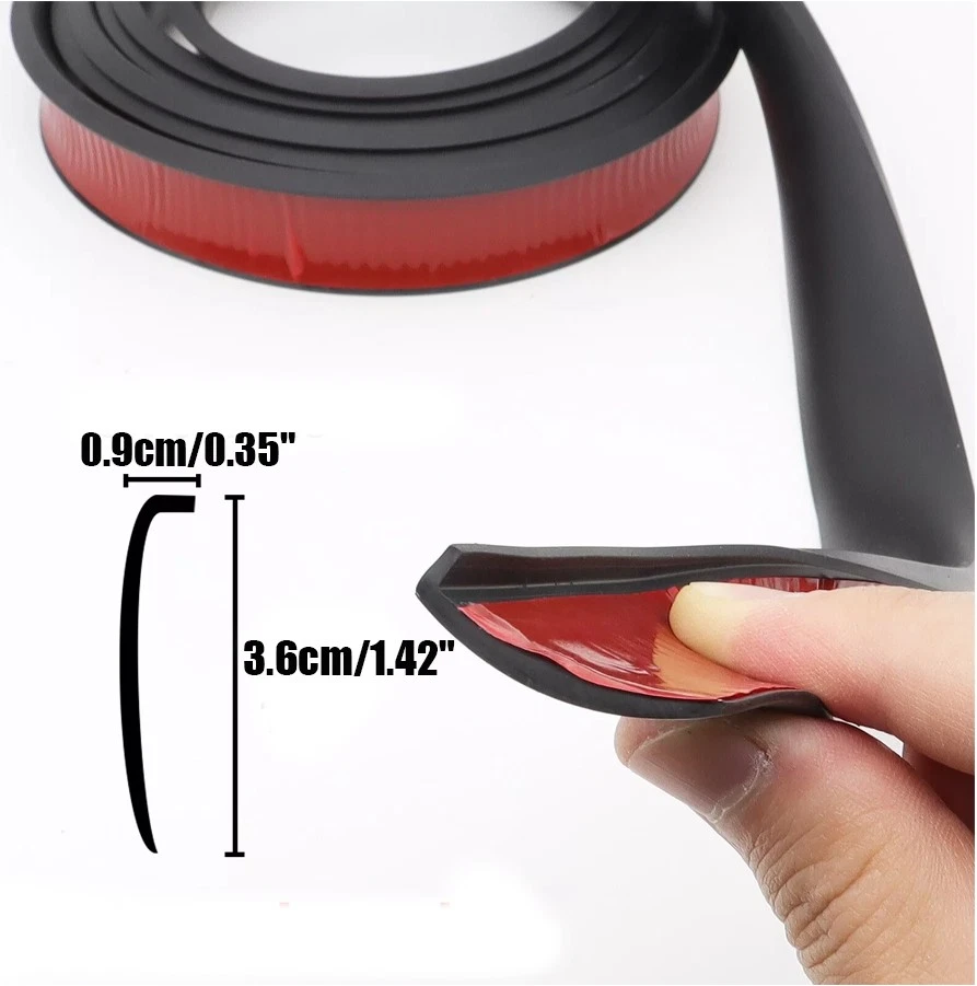 4x Fender Flares Car Wheel Arch Trim Extension Moulding Tyre Eyebrow Trim Strip - Image 3 of 4