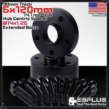 2 Pc BMW 30 mm 5x120 Hub Centric Wheel Spacer...