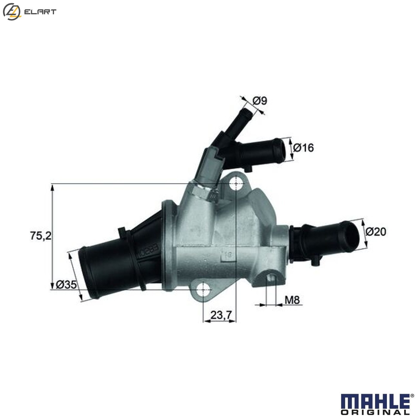 THERMOSTAT COOLANT TI 148 88 FOR ALFA ROMEO FIAT 939A3.000/A9.000 2.4L 5cyl 159