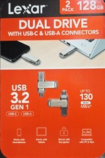 Lexar DUAL DRIVE with USB-C USB-A - Connectors - 3.2 GEN 1 - 128GB - 2 PACK