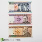 LITHUANIA: Set of 3 Lithuanian Litu Banknotes.