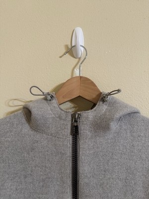 Loro Piana 100% Cashmere Hooded Jacket Full Zip Grey Medium | eBay