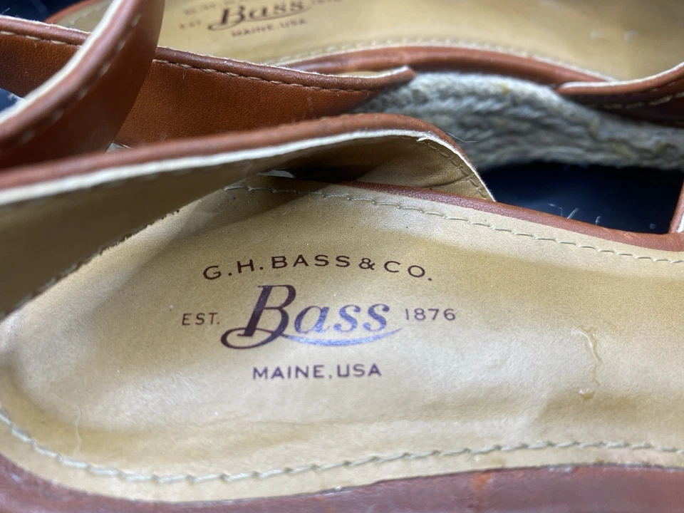 Sandalias para mujer BASS RYLEE alpargata tacón de cuña correa talla 5,5 Foto 4 de 4