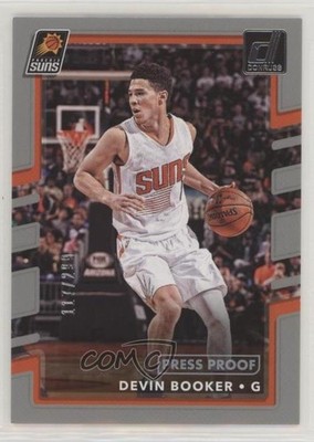 2017-18 Panini Donruss Press Proof Silver 117/299 Devin Booker #117 02v3
