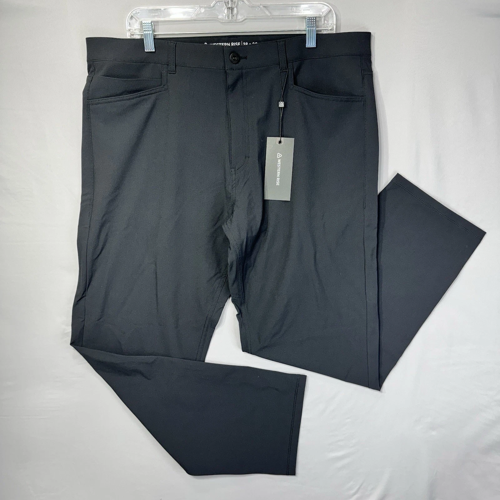 NEW Western Rise Evolution Slim Fit Pant Men’s 38x30 Black Lightweight Stretch
