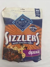 Blue Buffalo SIZZLERS Bacon-Style Dog Treats ORIGINAL, 15 oz - Brand NEW!