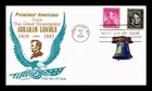 US COVER ABRAHAM LINCOLN PROMINENT AMERICANS FDC COMBO KHOL KRAFT CACHET